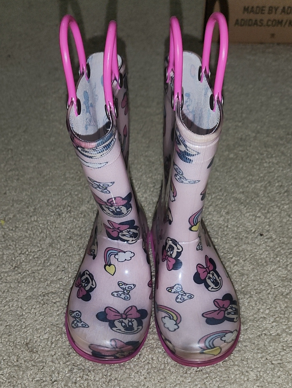 Disney Pink Minnie Mouse Kids Rain Boots